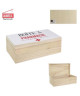 Boite a pharmacie  Bois  27 x 14 cm  Beige et blanc