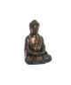 Figurine Bouddha en résine  16 x 13 x 24 cm  Finition mat cuivrée