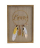 Décoration murale Plumes en bois  24x34,5x1,5 cm