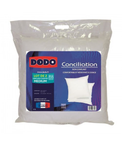 DODO Lot de 2 Oreillers Conciliation  65 x 65 cm