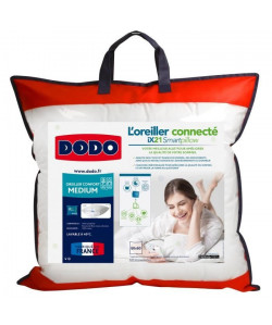 DODO Oreiller Connecté SmartPillow  100% coton  60x60 cm