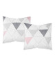 TODAY Pack SKANDI  Parure coton 220x240 cm  1 plaid polaire 125x150 cm Gris clair