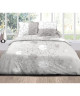 DOUCEUR DE NUITS Parure de couette Facile  100% coton  220x240 cm  Gris clair