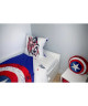 AVENGERS Parure de couette 100% coton Captain America  140x200 cm  Bleu marine