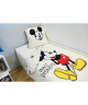 DISNEY Parure de couette 100% coton Mickey  140x200 cm  Beige écru