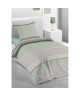 LES ATELIERS DU LINGE Parure de couette microfibre Ighnor  Vert glacier  140x200 cm