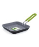 GREENPAN 3 poeles Les Minis : poele carré 12.5 cm  poele grill 12.5 cm et poele grill 12.7 cm  Tous feux sauf induction