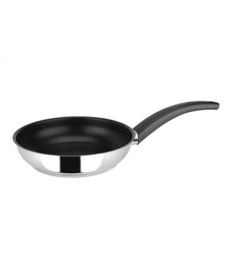 SITRAM Poele Arpege en inox brillant  Ř 20 x H 4,5 cm  Noir  Tous feux dont induction