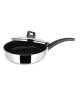 SITRAM Sauteuse Arpege en inox brillant  Ř 24 x H 6 cm  Noir  Tous feux dont induction