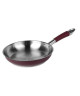 SITRAM Poele Charleston en inox  Ř 18 x H 9 cm  Violet prune et mat  Tous feux dont induction