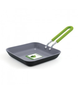 GREENPAN Poele carré Les Minis  12,5 x 12,5 cm  Tous feux sauf induction