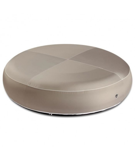 OUTDOOR AIR CONCEPT Pouf  XXL gonflable  Ř 160 x 35 cm  Gris taupe