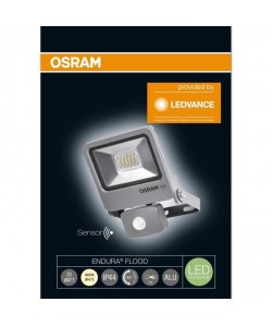 OSRAM Projecteur a LED Endura Flood Sensor  20 W  Noir chaud