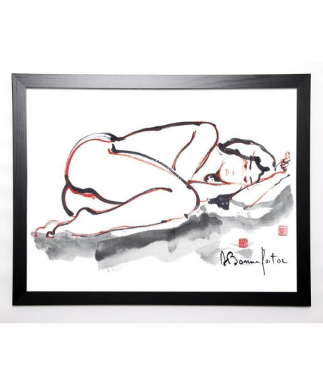 BONNEFOIT ALAIN Image encadrée Kristel 57x77 cm Blanc