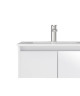 DELTA salle de bain simple vasque L 60 cm  Blanc mat