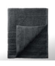 LOVELY HOME Lot de 5 draps de douche 100% coton  70x140 cm  Gris anthracite