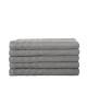 LOVELY HOME Lot de 5 draps de douche 100% coton  70x140 cm  Gris clair