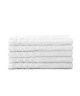 LOVELY HOME Lot de 5 draps de douche 100% coton  70x140 cm  Blanc