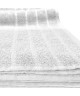 LOVELY HOME Lot de 5 draps de douche 100% coton  70x140 cm  Blanc