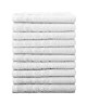 LOVELY HOME Lot de 10 serviettes 100% coton  50x100 cm  Blanc