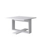 BOOM Table basse carrée style contemporain blanc mat  L 60 x l 60 cm