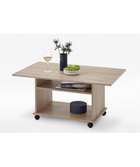 FMD Table basse classique décor chene  L 100 x l 60 cm