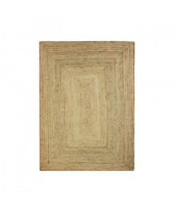 FULL Tapis de salon ou chambre en jute  120x170 cm  Naturel