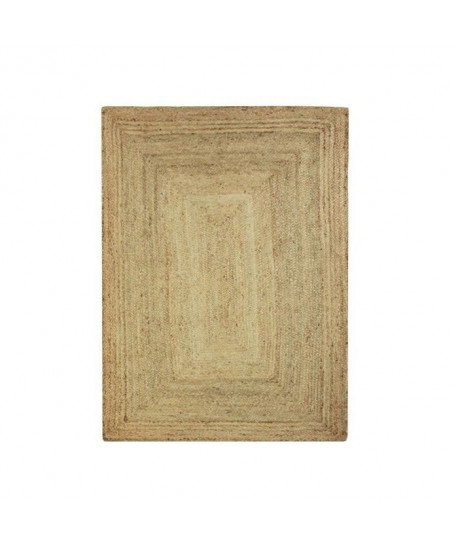 FULL Tapis de salon ou chambre en jute  120x170 cm  Naturel