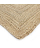 FULL Tapis de salon ou chambre en jute  120x170 cm  Naturel