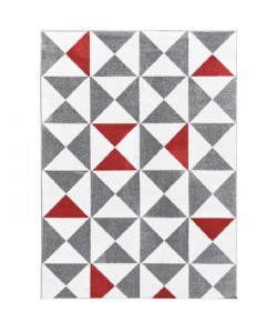 FORSA Tapis de salon en polypropylene  120 x 160 cm  Rouge