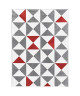 FORSA Tapis de salon en polypropylene  160 x 230 cm  Rouge