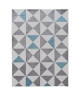 FORSA Tapis de salon en polypropylene  120 x 160 cm  Bleu