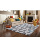 FORSA Tapis de salon en polypropylene  120 x 160 cm  Bleu