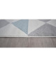 FORSA Tapis de salon en polypropylene  120 x 160 cm  Bleu