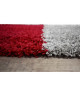 NORA Tapis de salon shaggy  120 x 160 cm  Rouge a carreaux