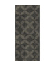 HELIO Tapis 100% vinyle  50 x 112,5 cm  Epaisseur 2,4 mm  Gris anthracite et noir