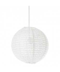 Lustre  suspensions boule papier Delice diametre 45 cm blanc