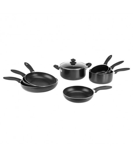 SITRAM Batterie de cuisine 9 pieces 711386  Noir  Tous feux dont induction