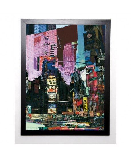 BOUTEILLER CÉDRIC Image encadrée Broadway 57x77 cm Multicolore