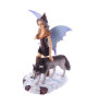 Figurine de Fée des neiges avec loup