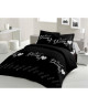 LOVELY HOME Parure de couette 100% coton Sweet Dreams  220x240 cm  Noir