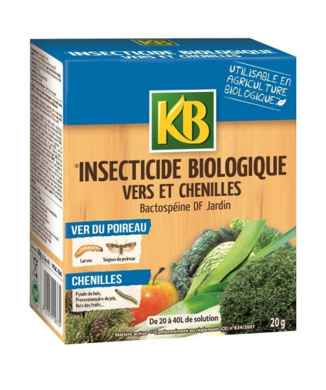 KB Insecticide pour vers et chenilles  20 g