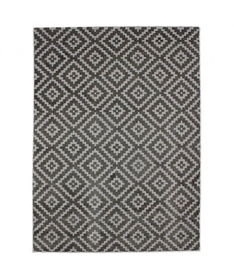 STRUCTURE VINTAGE RELIEF LOSANGES Tapis 133x190cm Gris