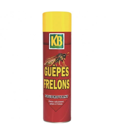 KB Insecticide guepes et frelons aérosol  400 ml