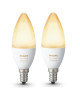 PHILIPS HUE Pack de 2 ampoules White Ambiance flamme E14