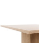 GUSTAVE Table a manger carrée de 2 a 4 personnes classique décor chene  L 80 x l 80 cm