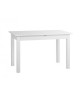 COBURG Table a manger extensible de 4 a 8 personnes classique blanc  L 120160 x l 70 cm