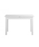 COBURG Table a manger extensible de 4 a 8 personnes classique blanc  L 120160 x l 70 cm