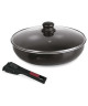 SITRAM Sauteuse Agile  Aluminium antiadhésif  Ř 28 cm  Noir  Tous feux dont induction