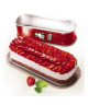 TEFAL Moule a cake Delibake en acier  Ř 30 x 11 cm  Rouge et gris  Avec charniere